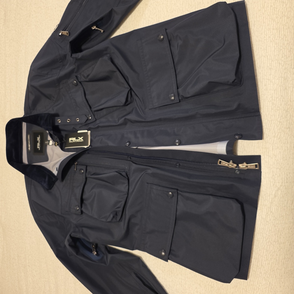 Ralph Lauren RLX all weather water repellant jacket Navy Blue Size XL